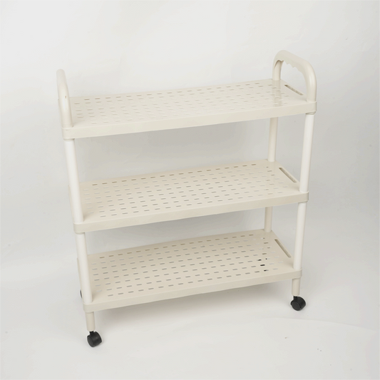 Climbing Kangaroo 3-Tier Shoe Storage Rack with Rollers